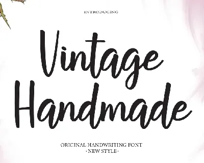 Vintage Handmade font