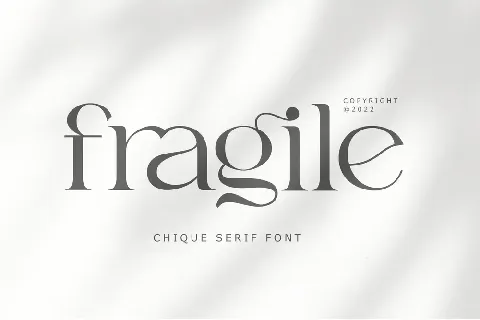 Fragile font