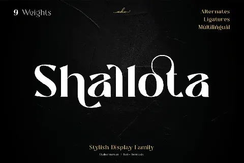 Shallota font