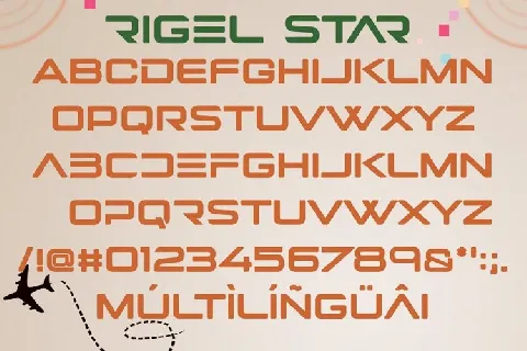 Rigel Star Display font