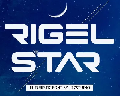 Rigel Star Display font