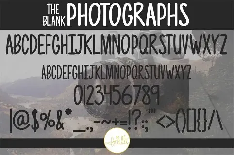 Photographs font