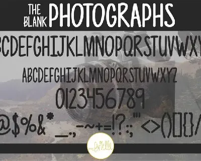 Photographs font