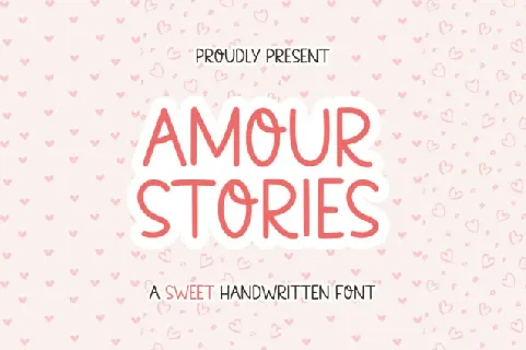 Amour Stories Display font