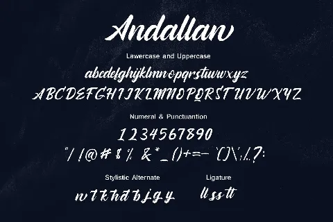 Andallan Script font