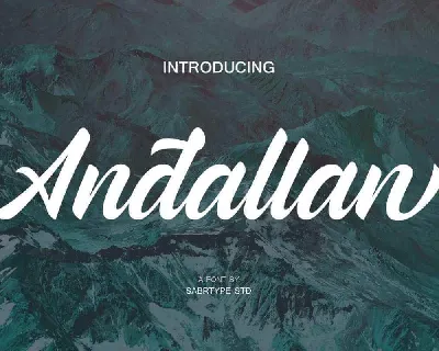 Andallan Script font