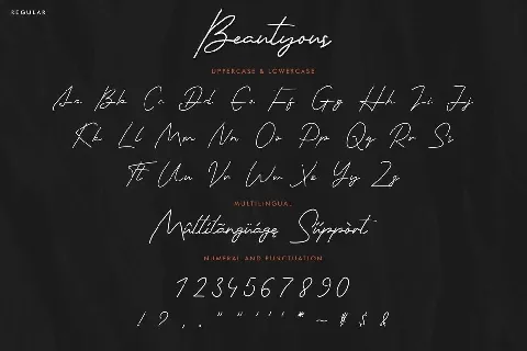 Beautyous font