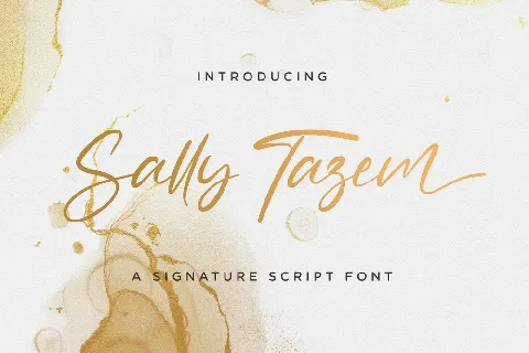 Sally Tazem font