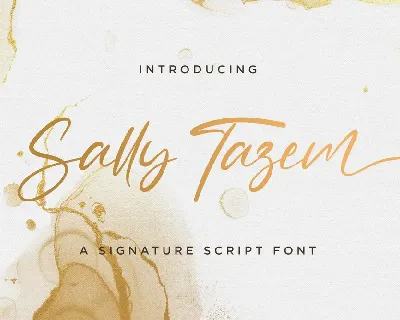 Sally Tazem font
