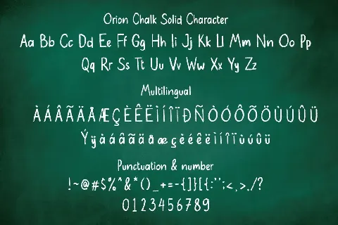 Orion Chalk Demo font