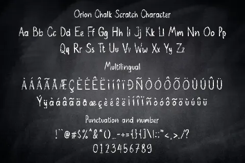 Orion Chalk Demo font