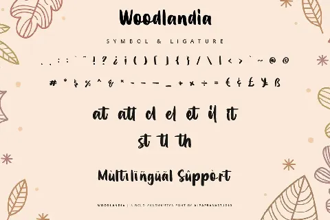 Woodlandia font