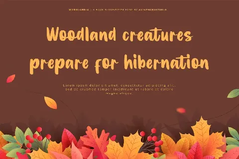 Woodlandia font