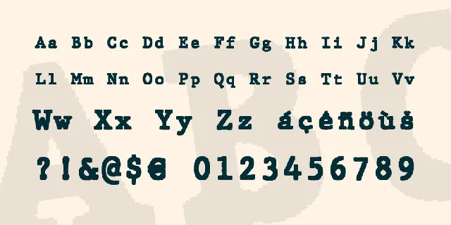 JMH Typewriter mono font