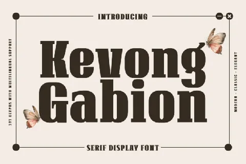 Kevong Gabion font