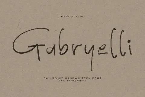 Gabryelli font