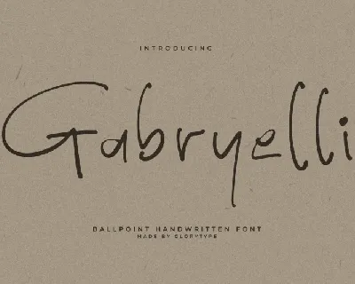 Gabryelli font