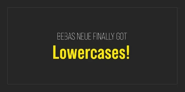 Bebas Neue Pro font