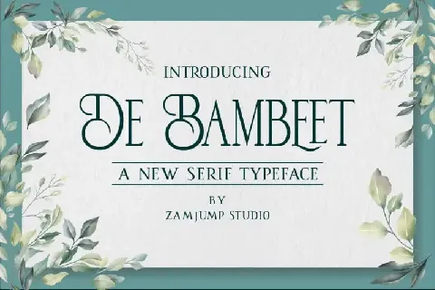 De Bambeet Serif font