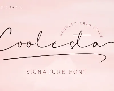 Coolesta Signature font