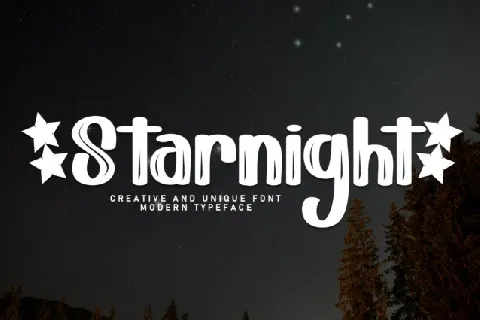 Starnight Brush font