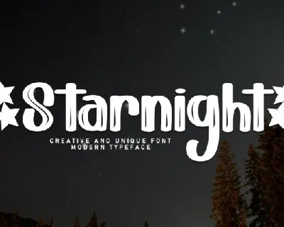 Starnight Brush font