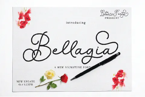 Bellagia demo font