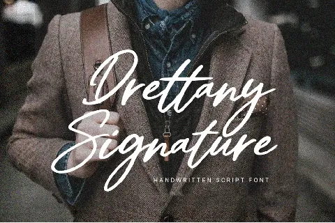 Drettany Signature font