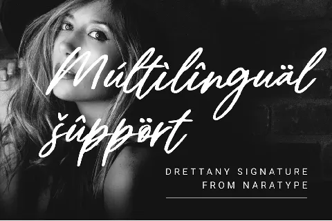 Drettany Signature font