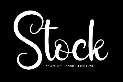 Stock Script font