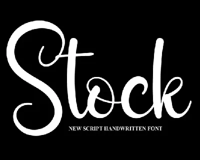 Stock Script font