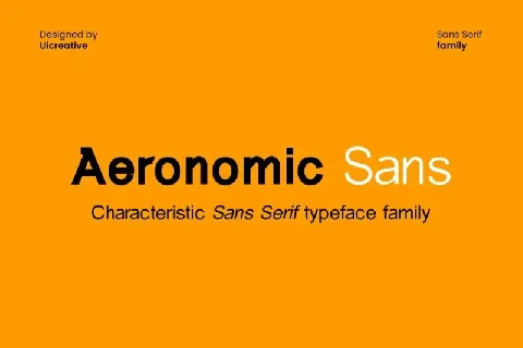 Aeronomic Sans Family font