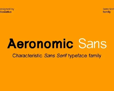 Aeronomic Sans Family font