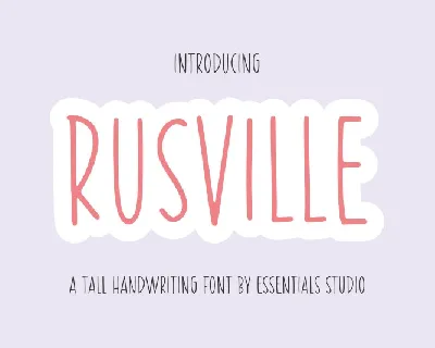 Rusville font
