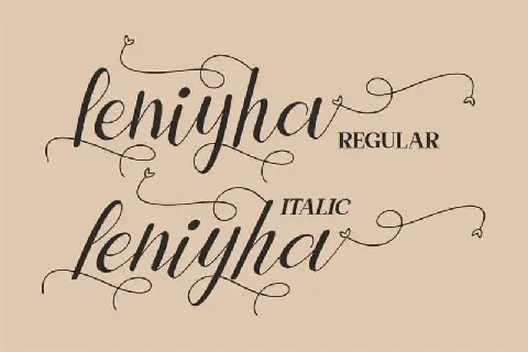 Leniyha Script font