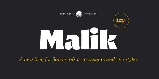 Malik Sans Serif Family font