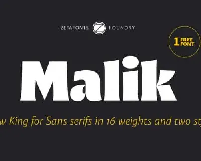 Malik Sans Serif Family font