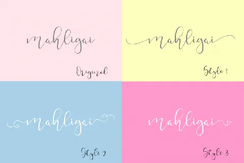 Mahligai Calligraphy font