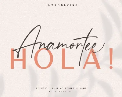 Anamortee Calligraphy font