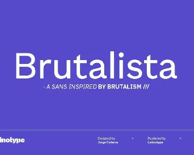 Brutalista Family font