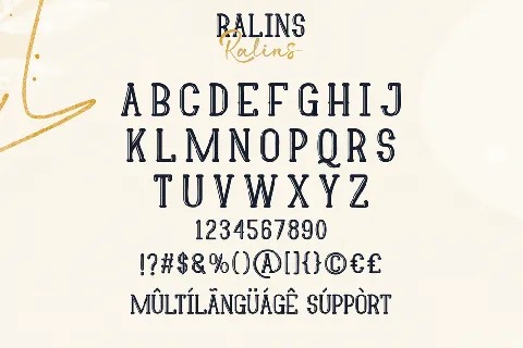 Ralins Demo font