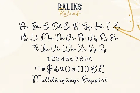 Ralins Demo font