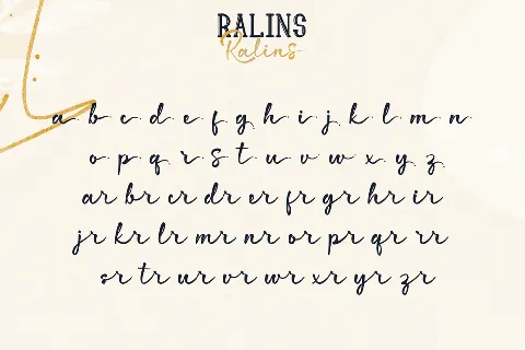 Ralins Demo font