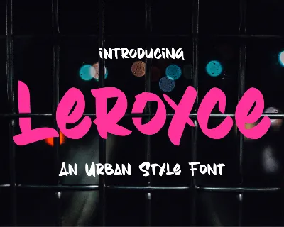 Leroyce font