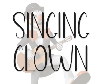 Singing Clown Display font