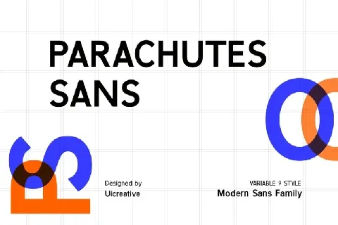 Parachutes Family font