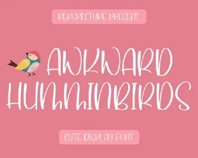 Awkward Humminbirds font