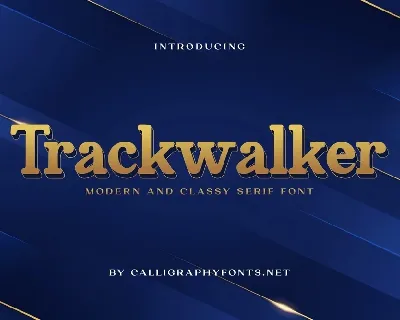 Trackwalker font