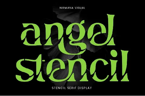 Angel Stencil font