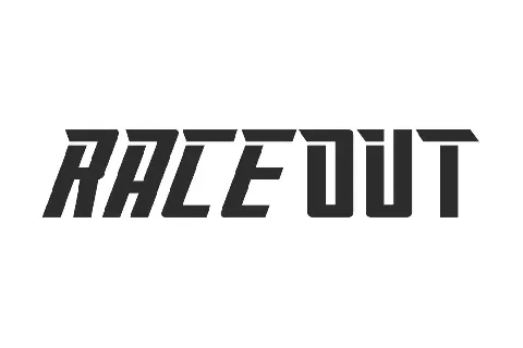 Raceout font